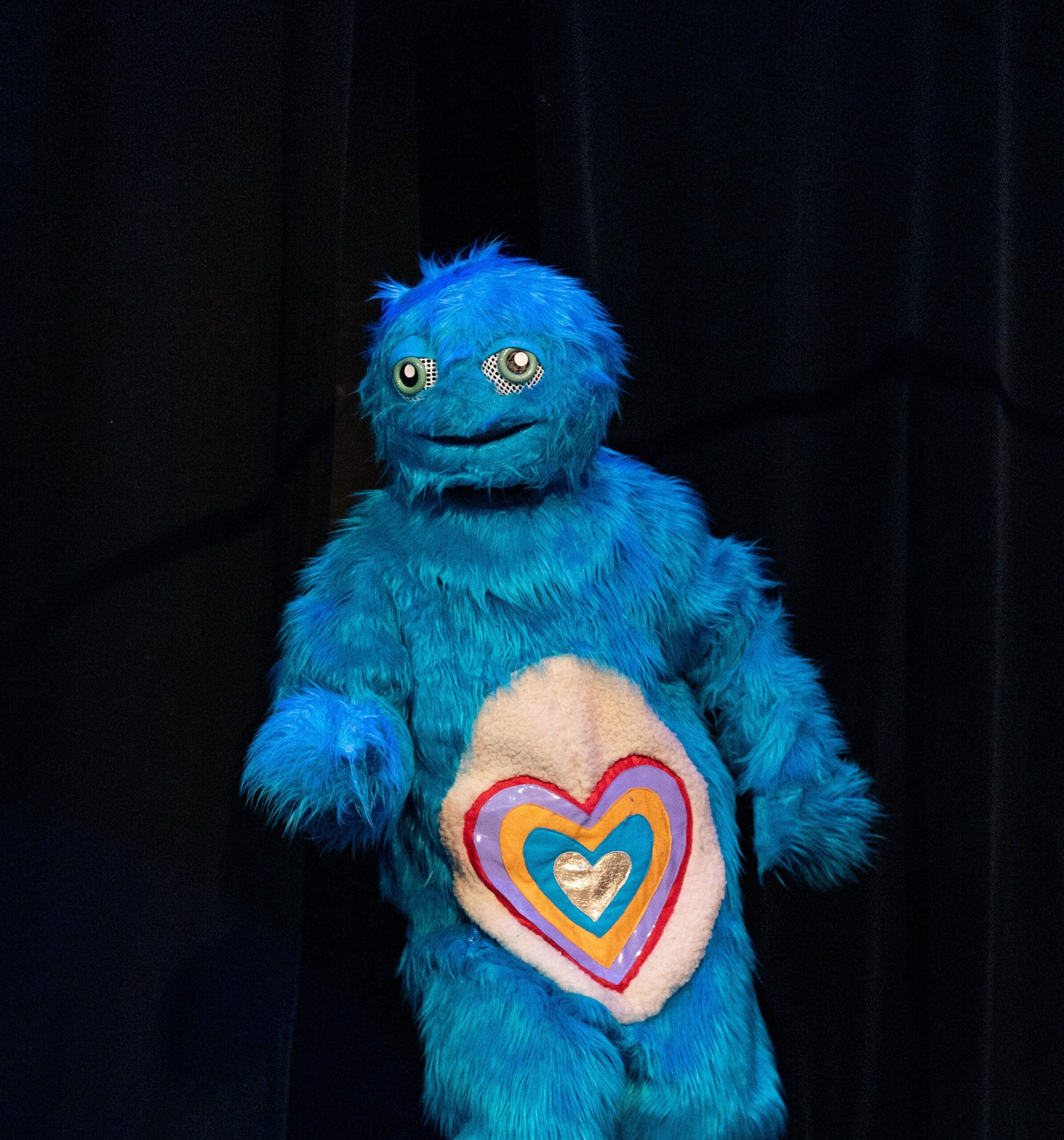 Costume père peluche bleu création costumes théâtre Bordeaux Festival Théâtrerie 2025